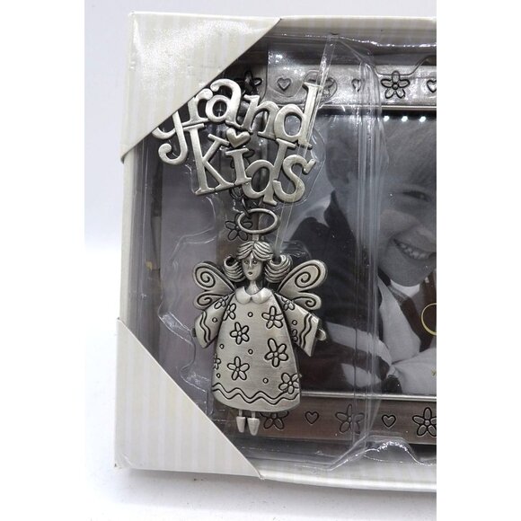 Pewter Grandchildren Picture Frame w hanging charm by Fetco Home Decor for Kohls - Picture 2 of 4